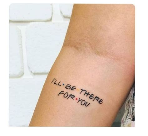 meaningful friends tv show tattoo|Unique and Meaningful Friends TV Show Inspired Tattoo Ideas